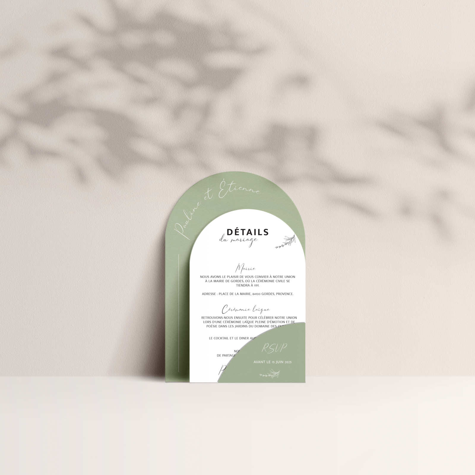 FAIRE-PART | Sauge romantique